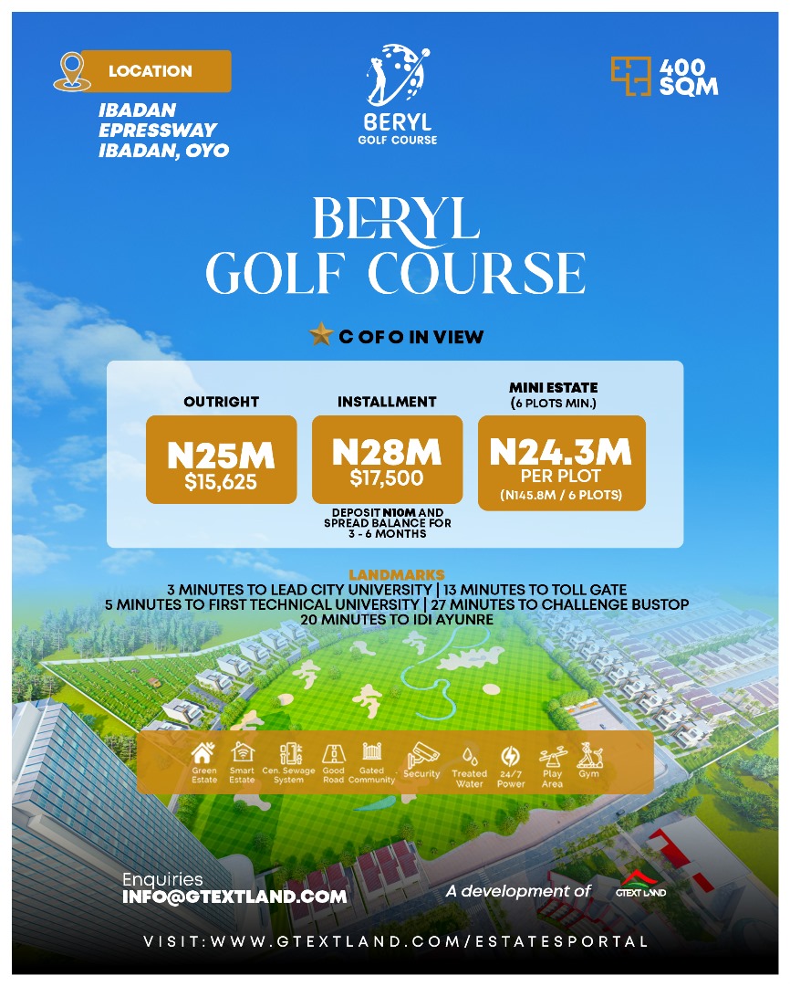 Beryl Golf Estate Ibadan Expressway